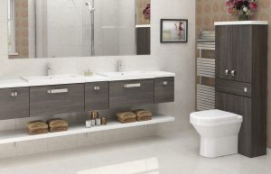 Mallard Mali Oak linear bathroom furniture