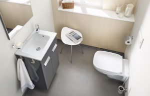 Roca Debba vanity unit with wall hung toilet