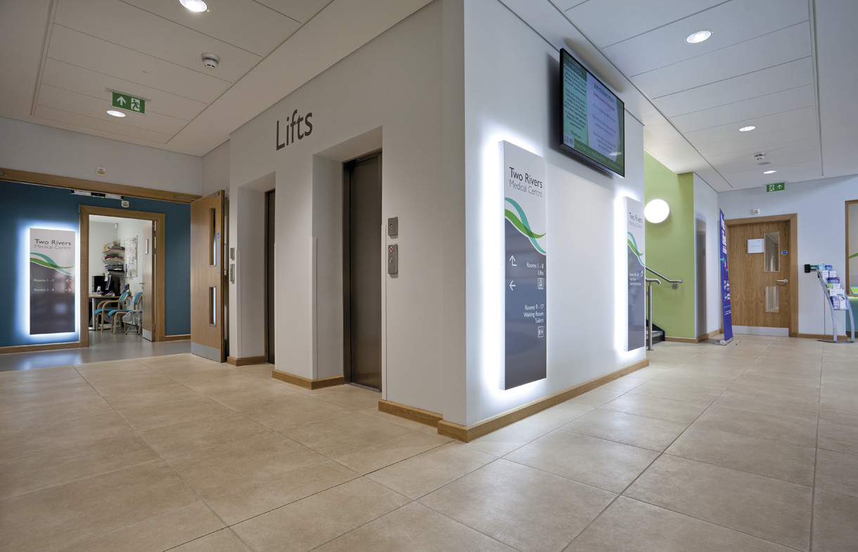 Supply and fix tiles at Two Rivers Medical Centre, Ipswich