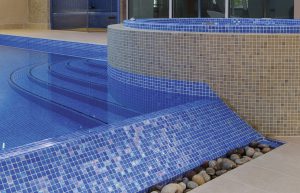 Waxman Cermaics niebla anti-slip mosaic swimming pool tiles